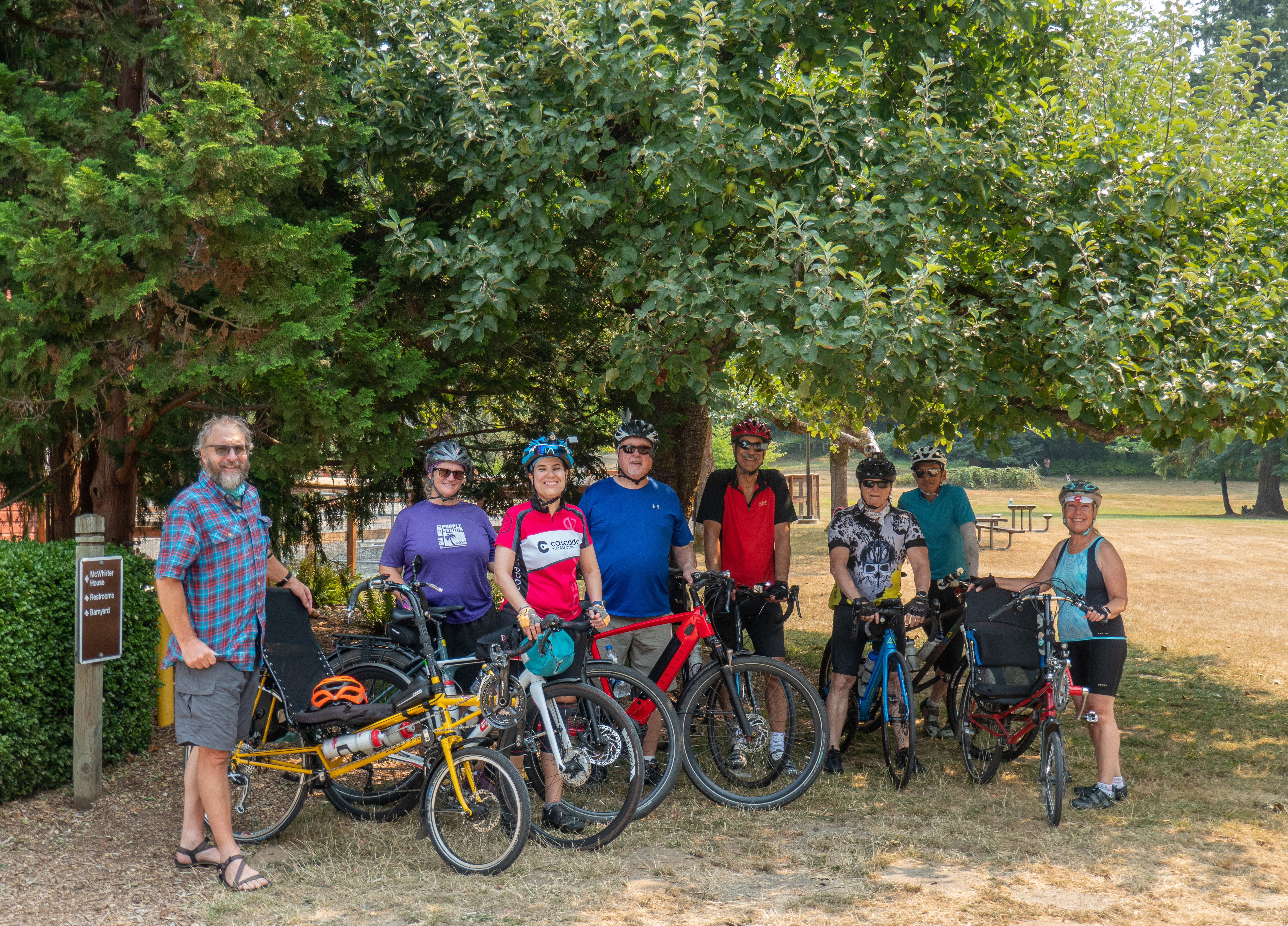 Group Photo at Farrell-McWhirter Park in Redmond, WA