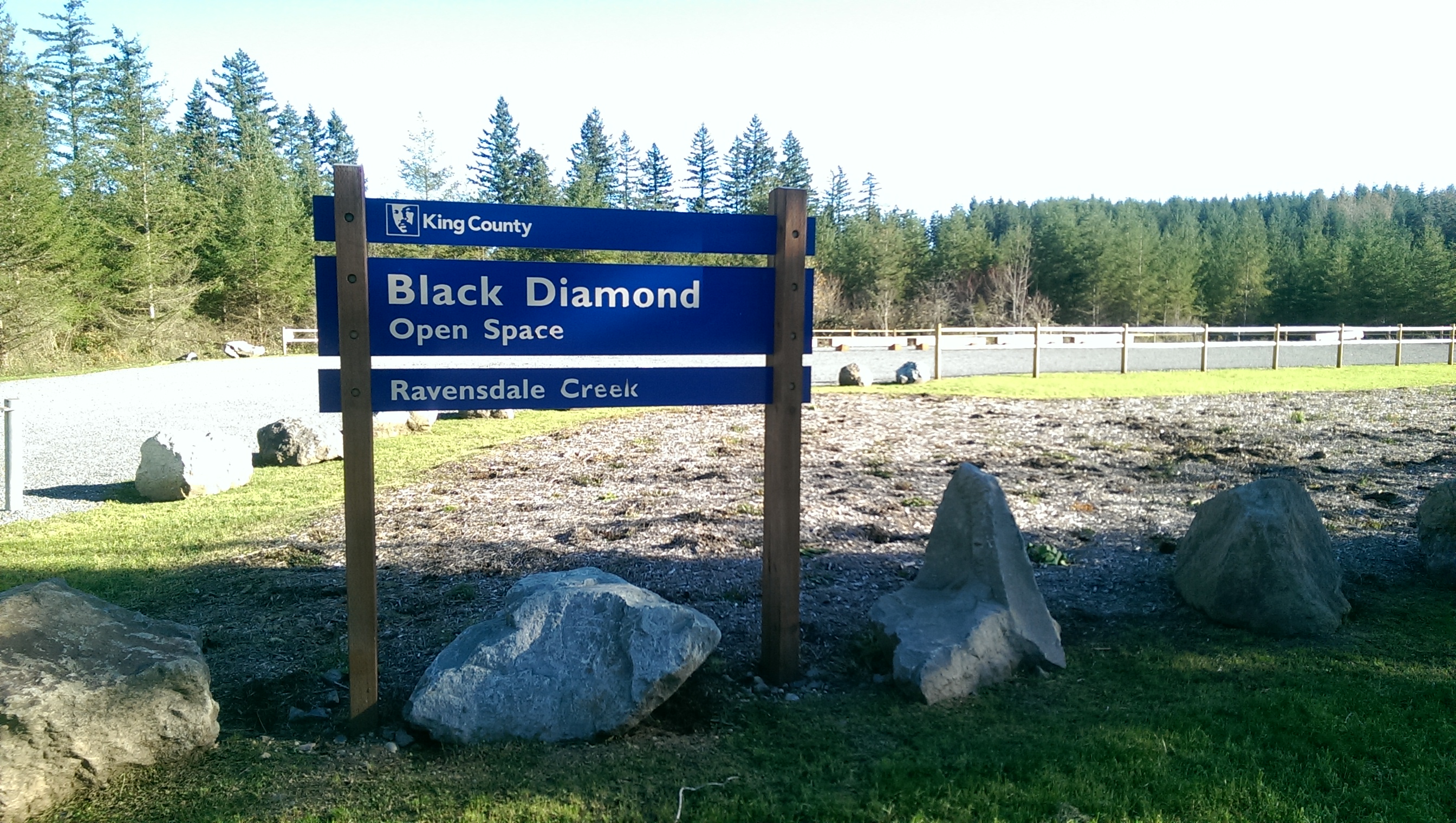 Parking lot on SR 169 south of Four Corners (SR169 and SE Kent-Kangley)