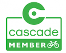 Cascade member logo green logo reading Cascade member