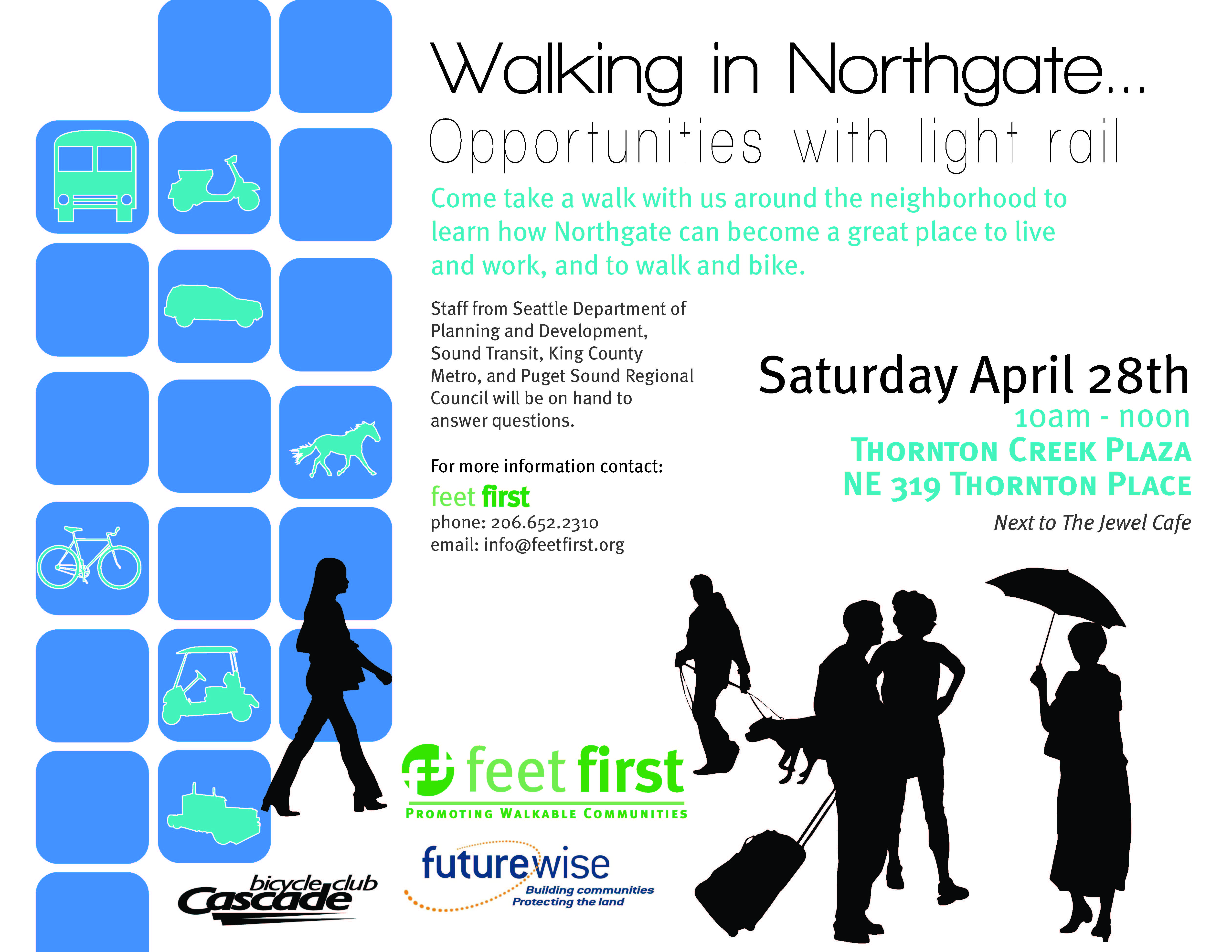 less talk more walk lets go visit northgate cascade bicycle club walking club flyer